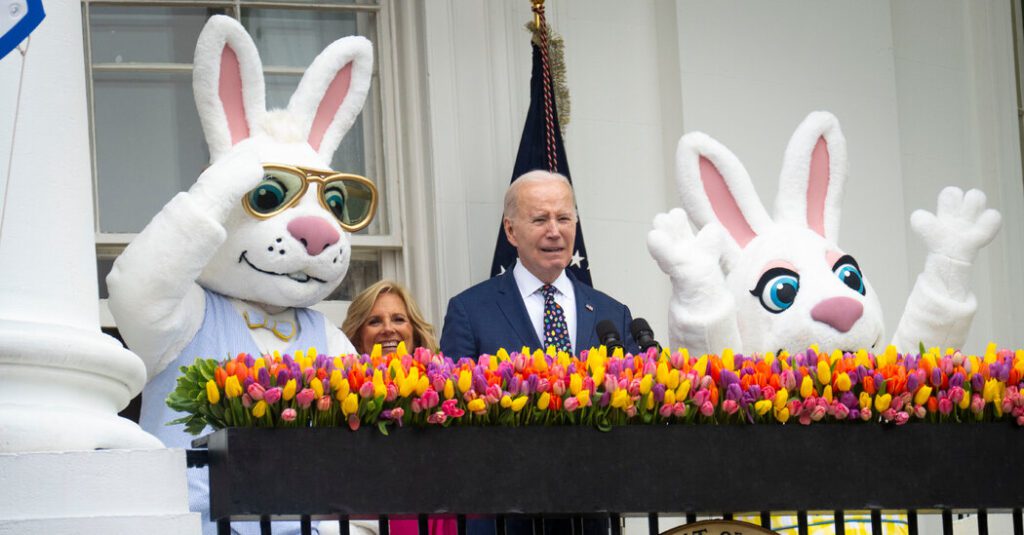 'it's A Pretty Big Bunny, Isn't It?': Biden Hosts White