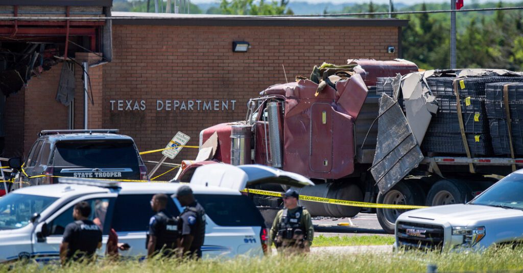 Driver Plows Into Texas Police Station With Truck, Killing 1