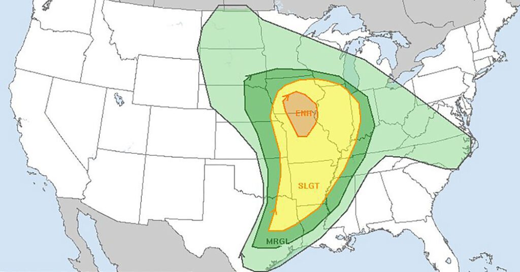 Hail And Strong Winds Threaten Plains And Midwest On Monday