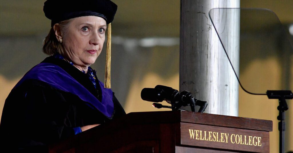 Hillary Clinton's Return To Wellesley Was Met With Protests And