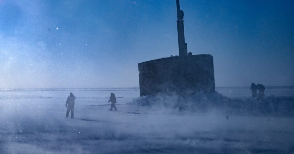Inside A Navy Submarine Sailing Through The North Pole