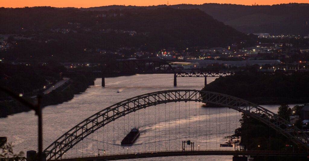 Mckees Rocks Bridge Closed After Barge Melts Near Pittsburgh