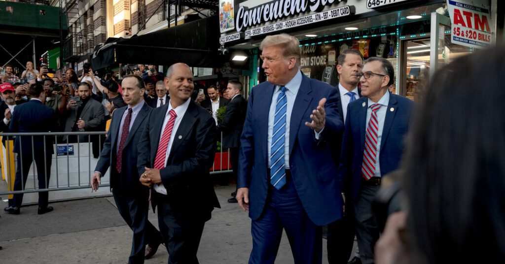 President Trump Slams Crime And Visits Harlem Shopping District After