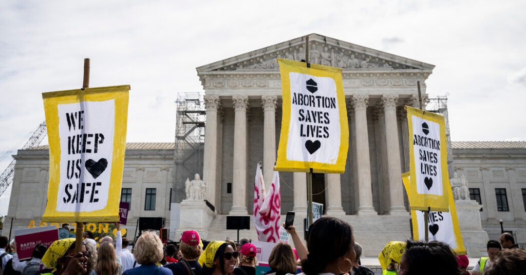 Supreme Court opinion appears to be divided in two on emergency abortion lawsuit Supreme Court Opinion Appears To Be Divided In Two On
