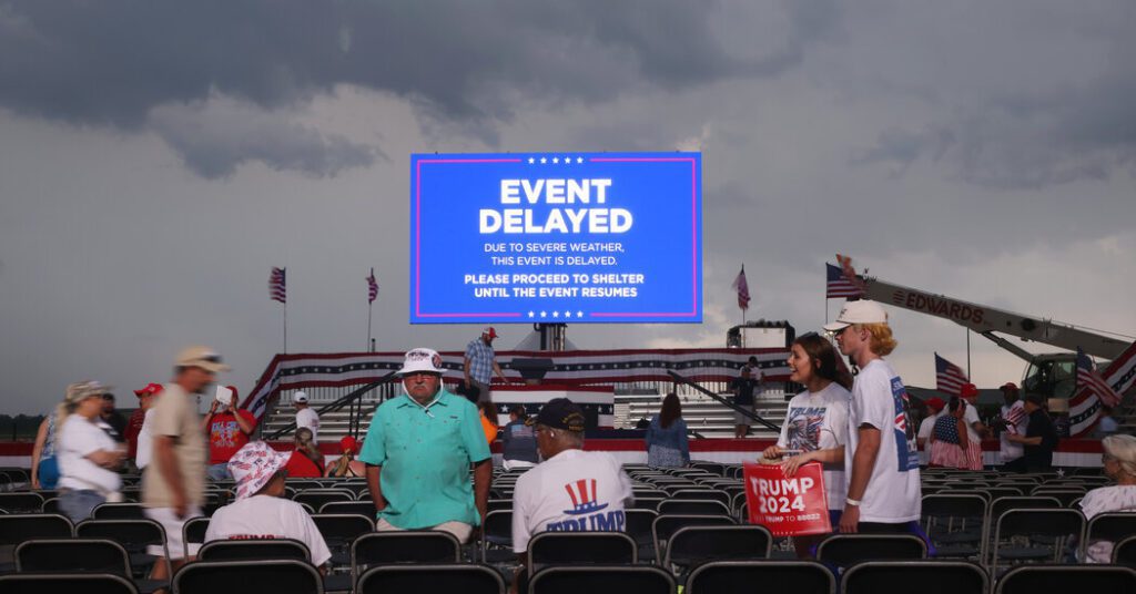 Trump Rally In North Carolina Canceled Due To Inclement Weather