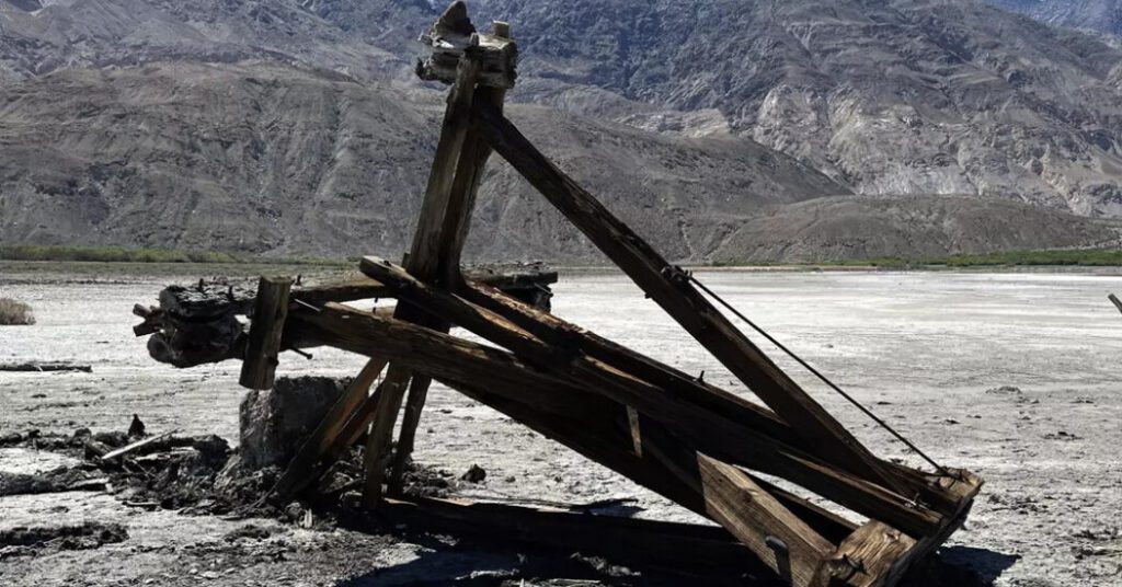 113 Year Old Death Valley Salt Ram Tower Collapses After Driver Gets