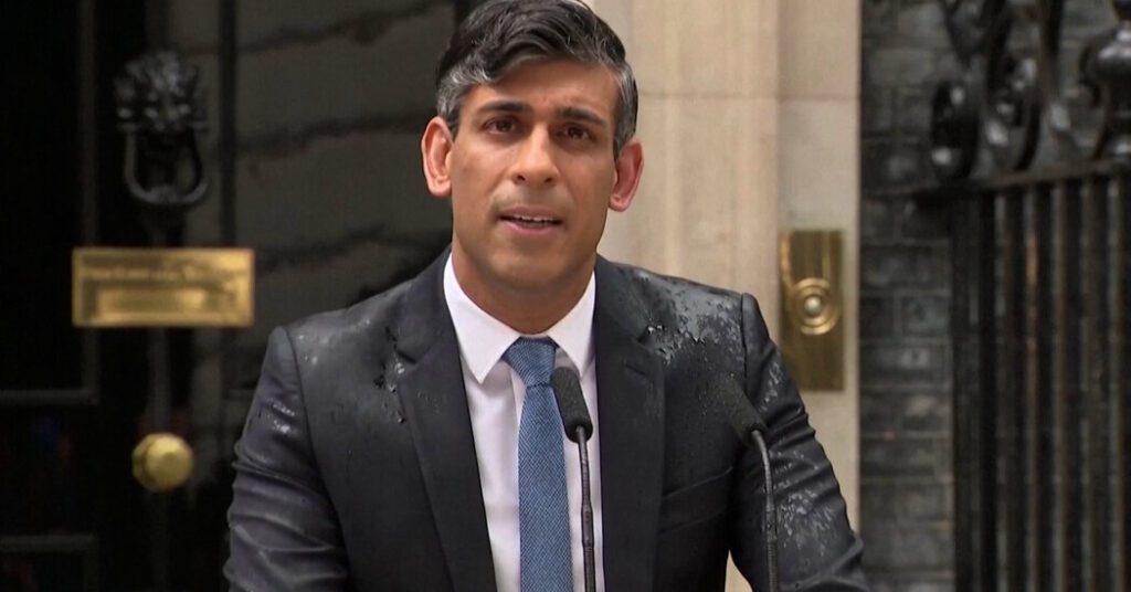 Chancellor Rishi Sunak Announces Uk General Election On 4th July