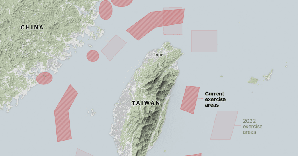 China Begins Military Exercises Near Taiwan As 'punishment'