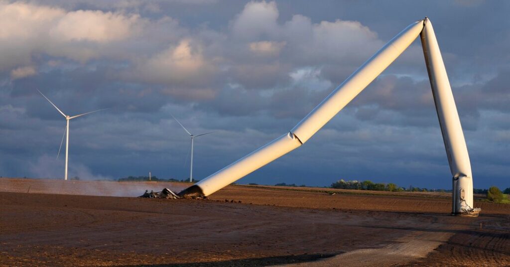Tornado Destroys Some Wind Turbines In Iowa