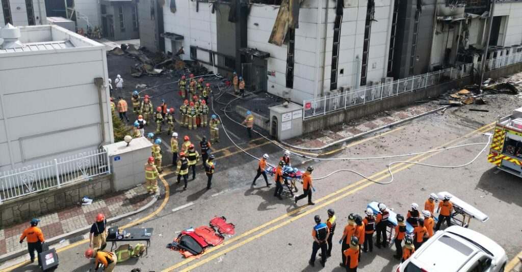 At Least 16 Killed In Fire At South Korean Lithium