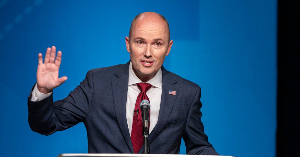 Gov. Spencer Cox thwarts right-wing challenger in Utah Republican primary Gov. Spencer Cox Thwarts Right Wing Challenger In Utah Republican Primary