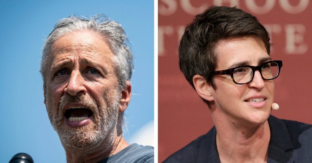 Jon Stewart And Rachel Maddow Are Trying To Lure Liberals