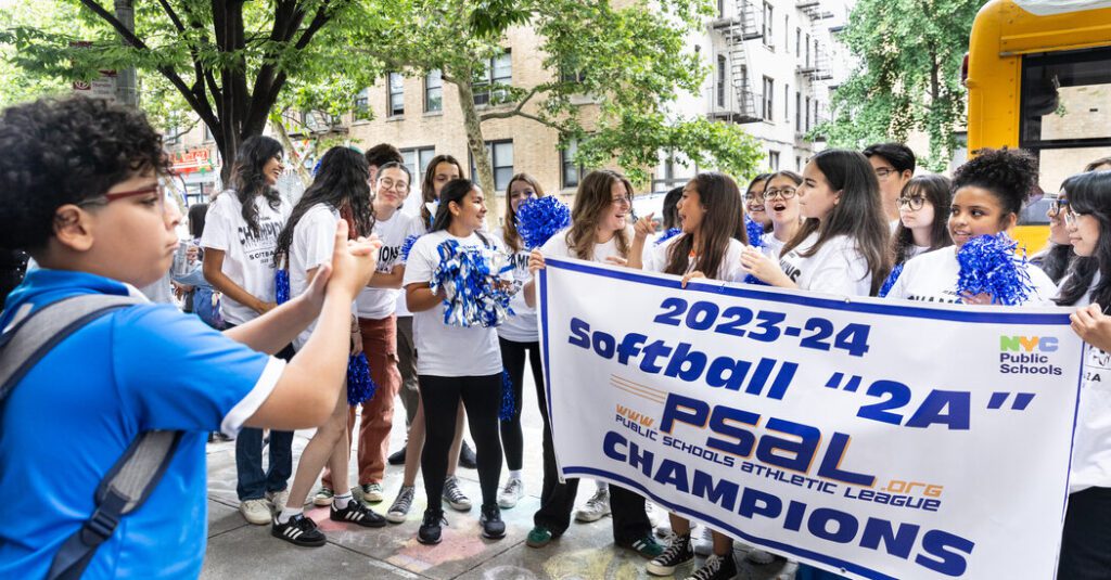 No Field Is No Problem For School Softball Champions