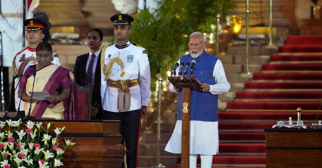 Pm Modi Takes Oath For Third Term In Subdued Tones