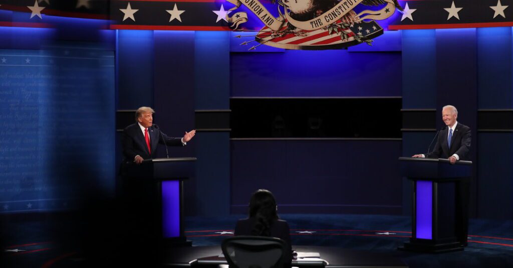 Trump, Biden And Cnn Prepare For Hostile Debate (mics Muted)