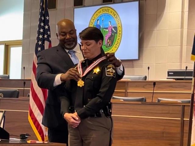 Robinson is the first North Carolina state to receive the Medal of Valor, a new honor for emergency medical personnel. Robinson Is The First North Carolina State To Receive The