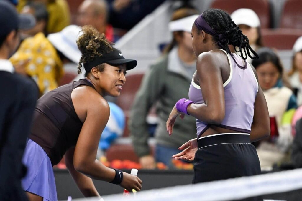 Coco Gauff And Naomi Osaka Meet At Beijing Tennis Coaching