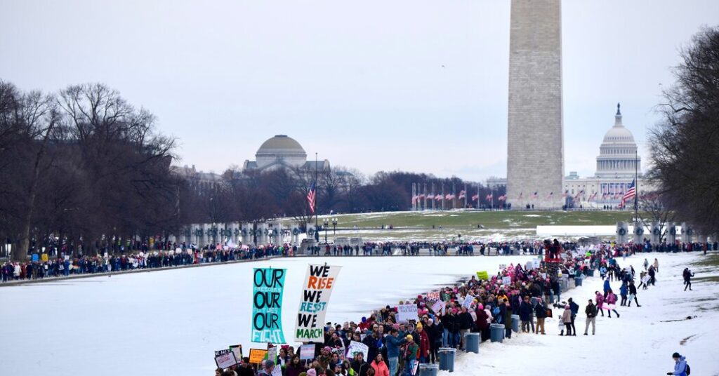Thousands Protest Trump's Return To The White House, Days Before