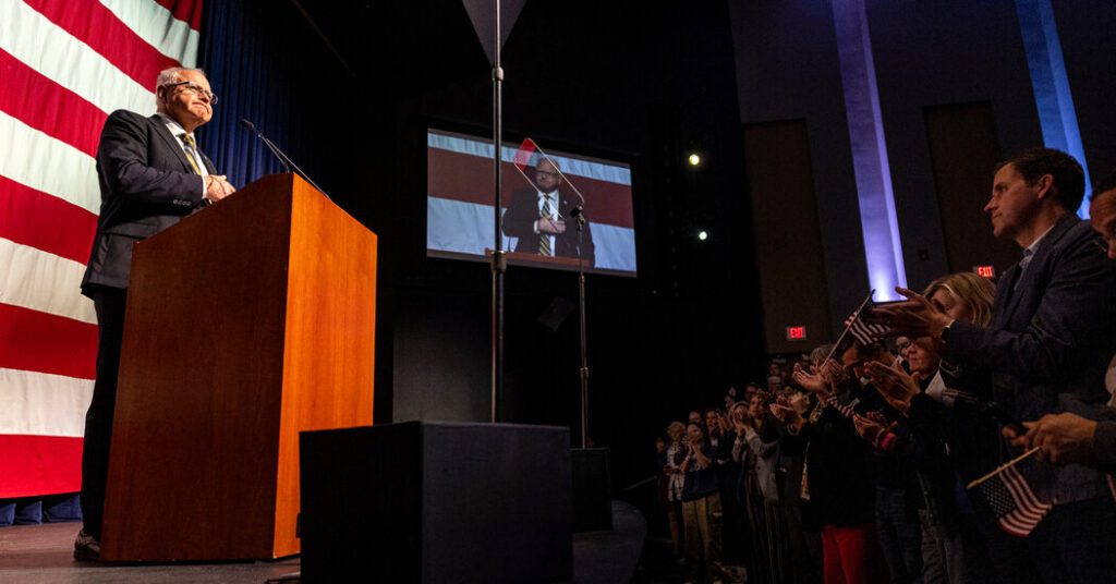 Tim Walz Faces Sinking Party Fortune In Minnesota After Defeat