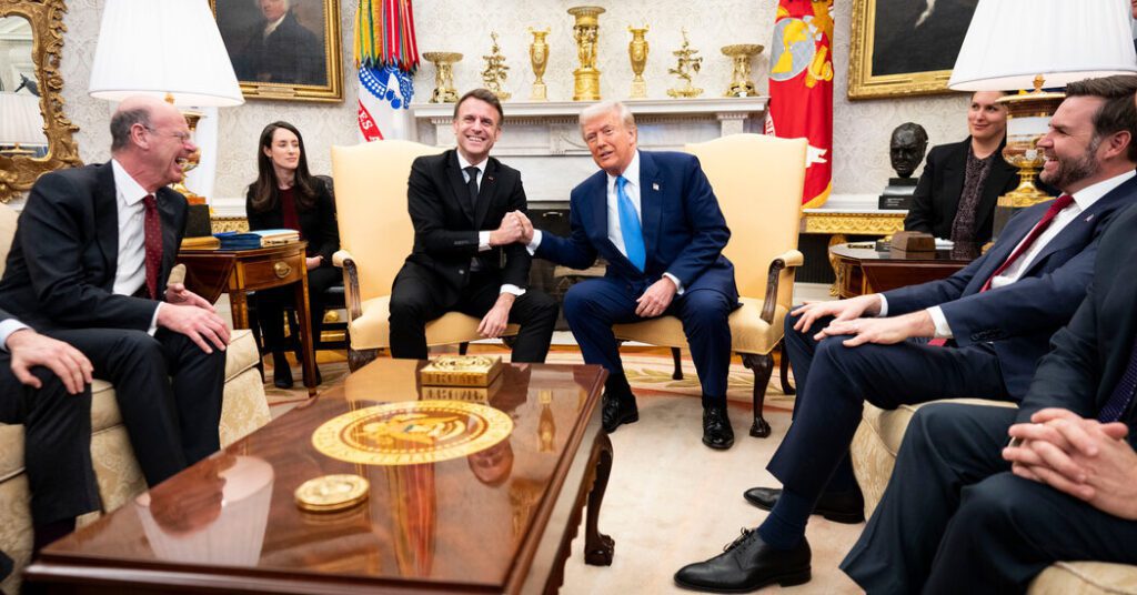 Trump, Who Met Macron, Says He Might Visit Russia