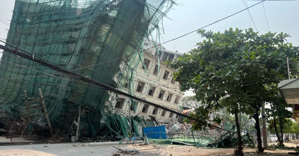 7.7 magnitude earthquake crashes into myanmar and feels shaking in