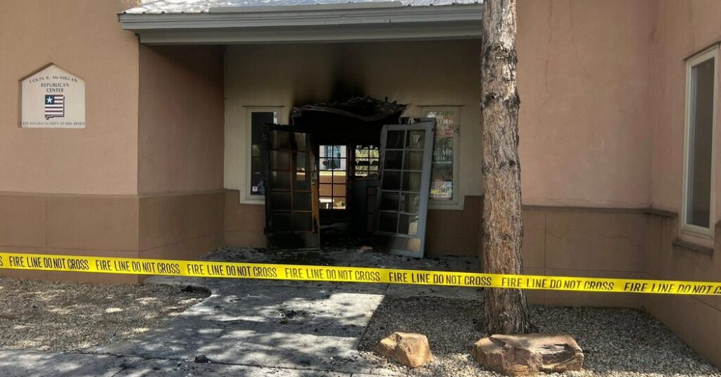 It is being investigated as arson that caught fire at