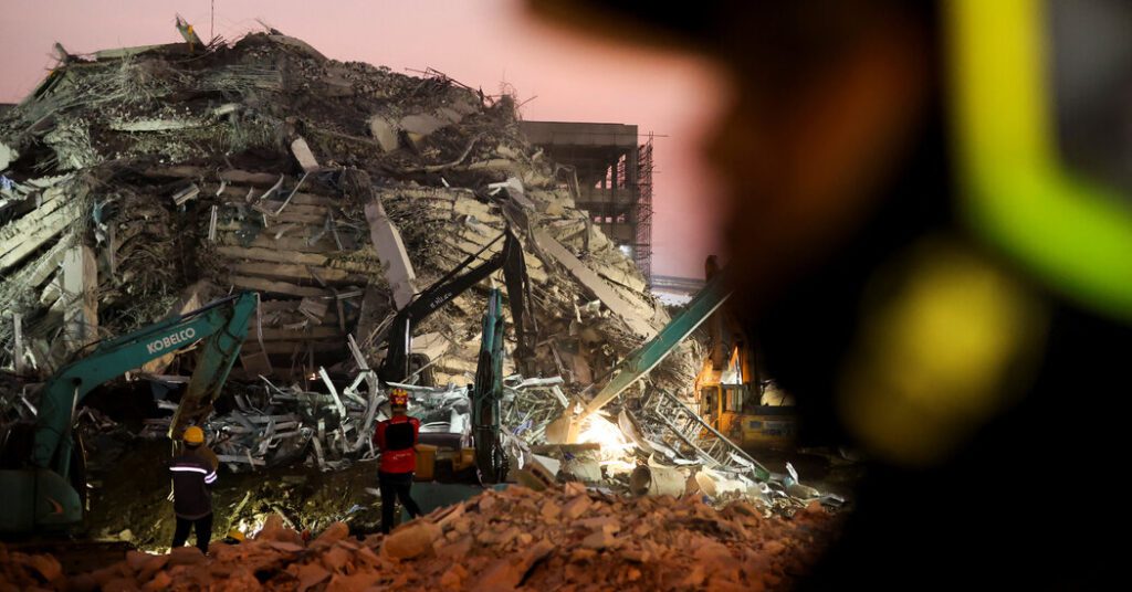 Search for survivors in collapsed Bangkok Building Search for survivors in collapsed bangkok building