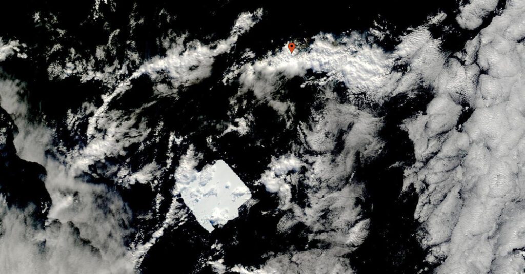 The world's largest iceberg is stranded