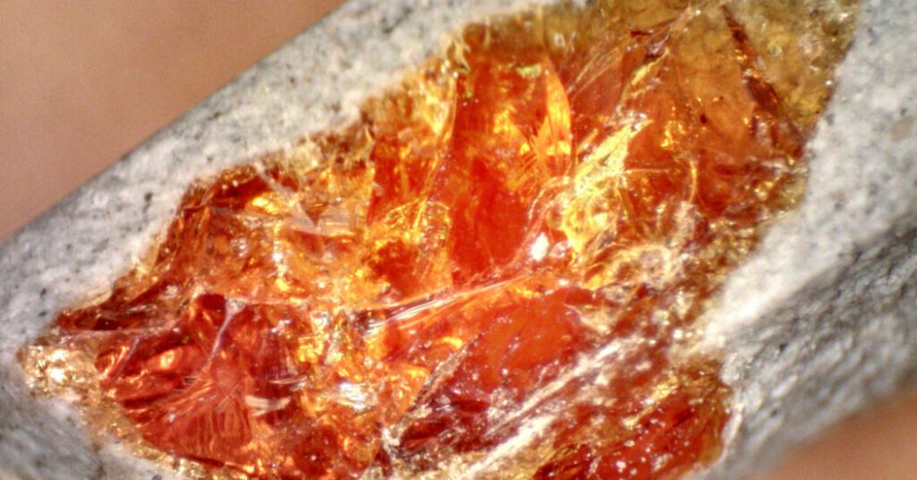You can make amber fossils in 24 hours, not millions
