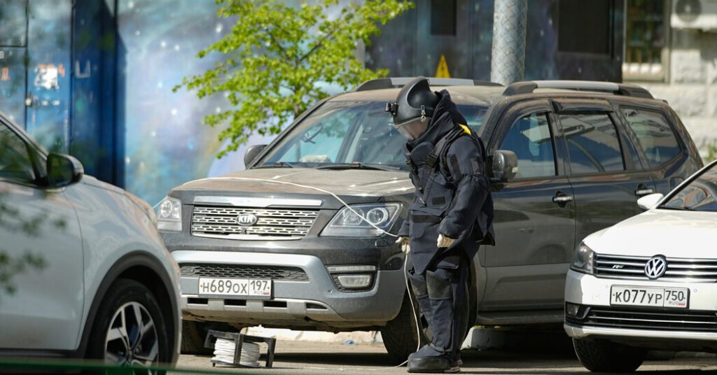 A senior Russian officer was killed in a car explosion near Moscow A senior russian officer was killed in a car explosion