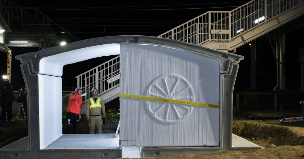 How Japan builds 3D printed stations in 6 hours How japan builds 3d printed stations in 6 hours