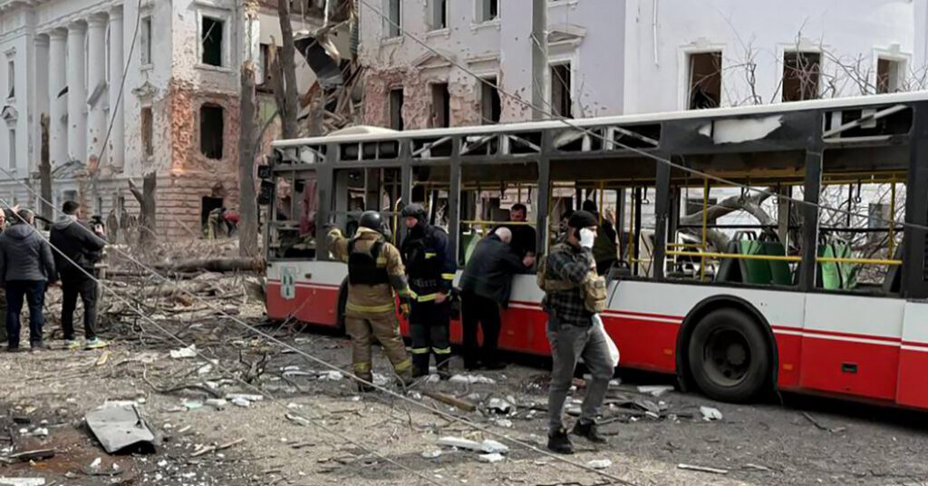 Russia launches a fatal attack on ukrainian smie