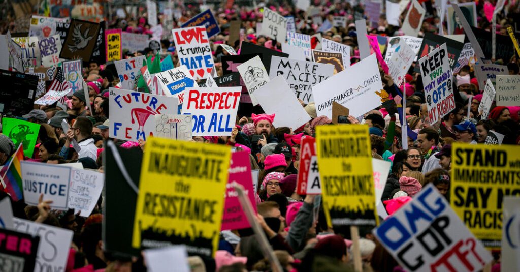 Saturday's "hands off!" anti trump protest tries to reach new vigilants