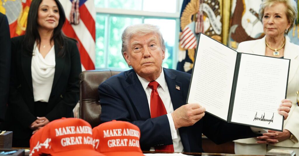 Trump signs executive orders targeting university accreditors and other educational