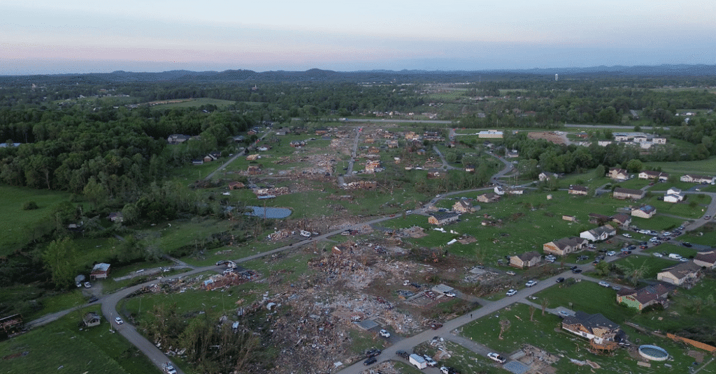 After a fatal tornado, little kentucky city begins to pick