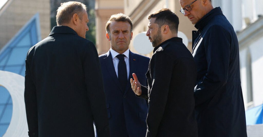 European leaders visit ukraine and push russia for a 30 day