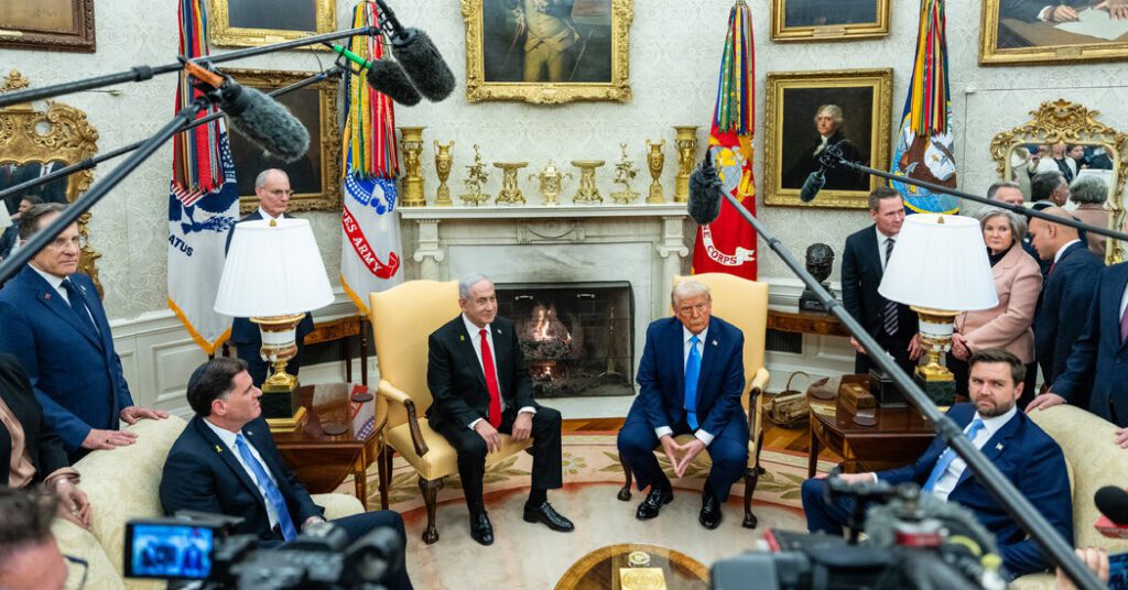 In sync, Trump and Netanyahu show signs of division In sync, trump and netanyahu show signs of division