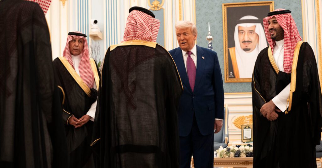President trump is gorgeously welcomed for a visit to the