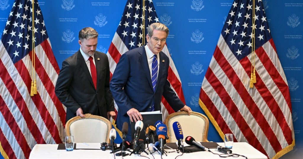 The US and China will reach a transaction to temporarily reduce tariffs The us and china will reach a transaction to temporarily