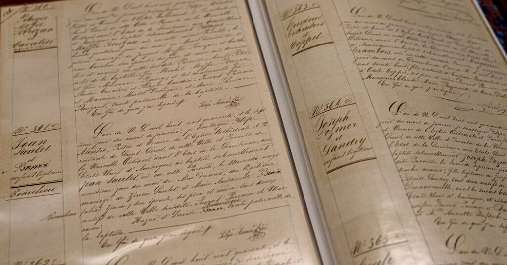 View historical records documenting the Creole roots of the Pope of New Orleans View historical records documenting the creole roots of the pope